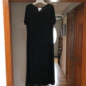 Jennifer Moore Classic Black Maxi Dress - XL
